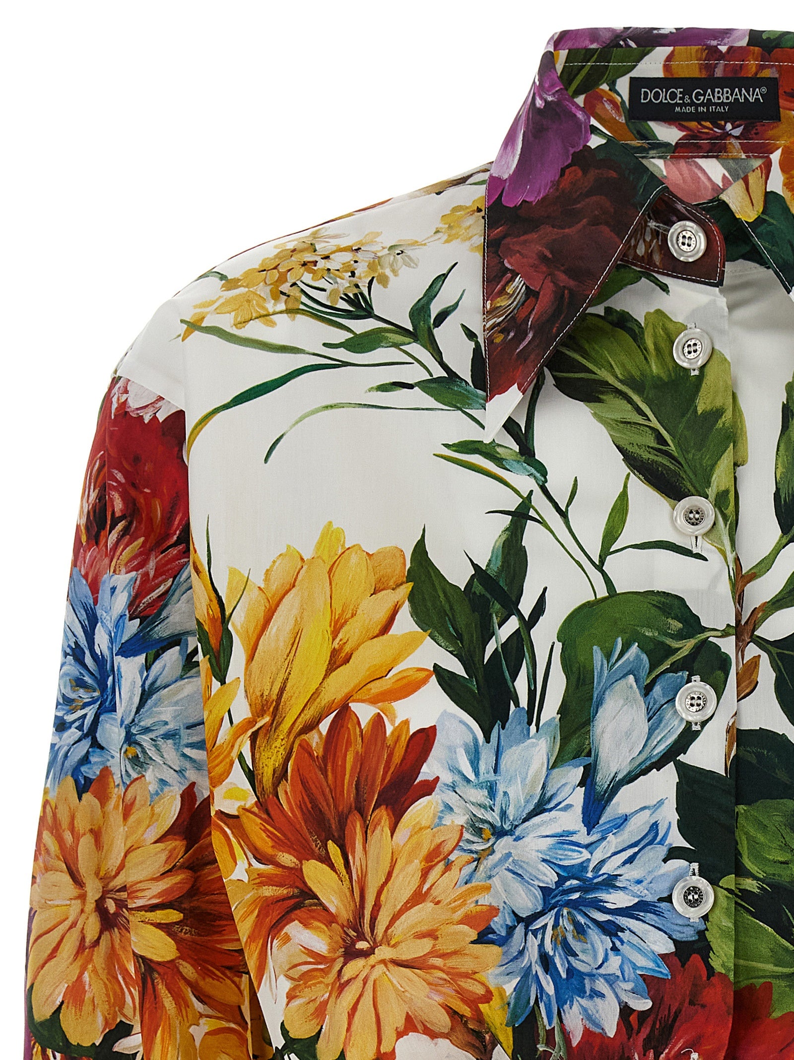 Dolce & Gabbana Floral Crop Shirt