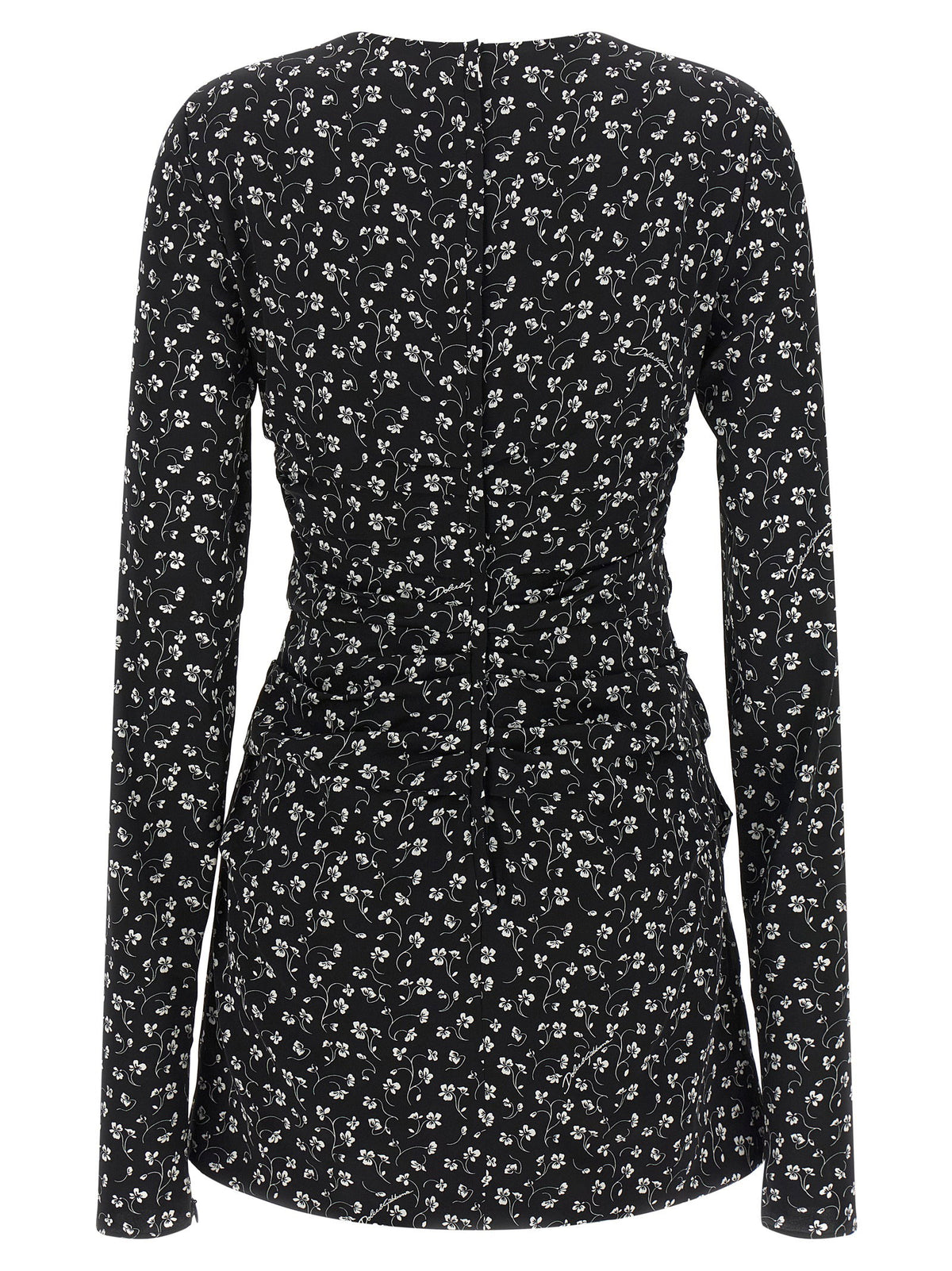 Dolce & Gabbana Black Flower Dress
