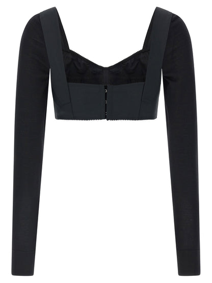 Dolce & Gabbana Bustier Crop Top