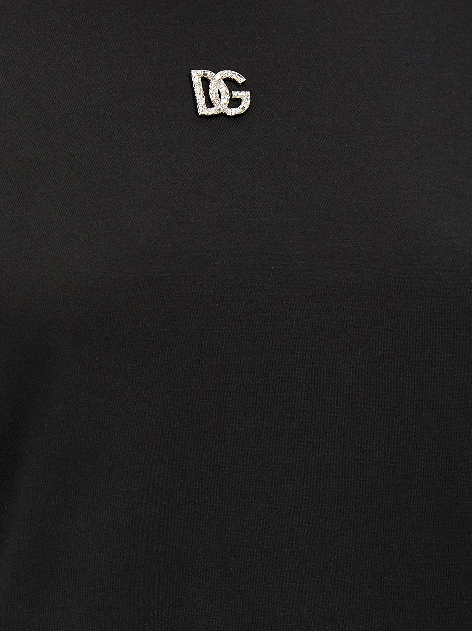 Dolce & Gabbana Rhinestone Logo T-shirt