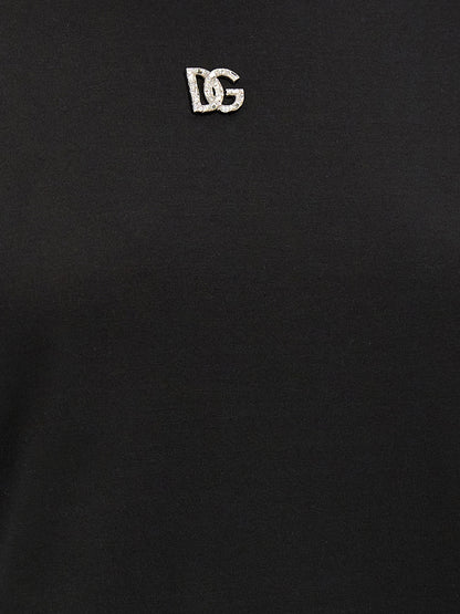 Dolce & Gabbana Rhinestone Logo T-shirt