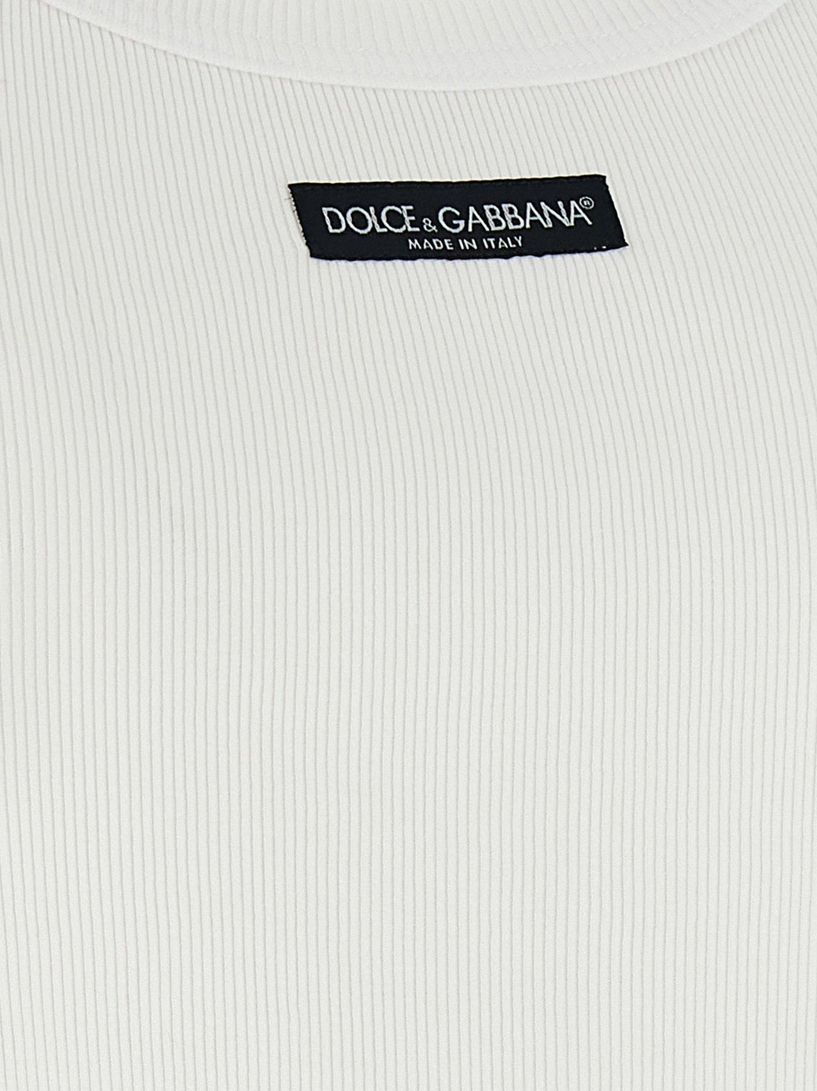 Dolce & Gabbana Logo Patch Tank Top