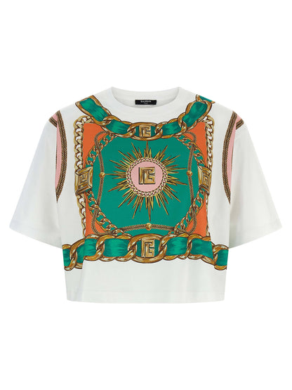 Balmain Foulard Print T-shirt