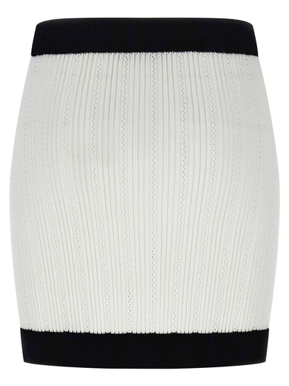 Balmain Two-tone Miniskirt