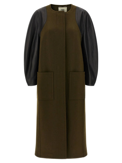Fendi Wool Felt Coat
