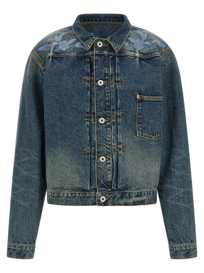 Kenzo Floral Embroidery Denim Jacket