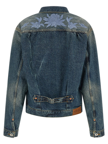 Kenzo Floral Embroidery Denim Jacket