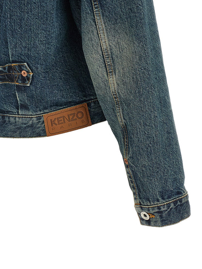 Kenzo Floral Embroidery Denim Jacket