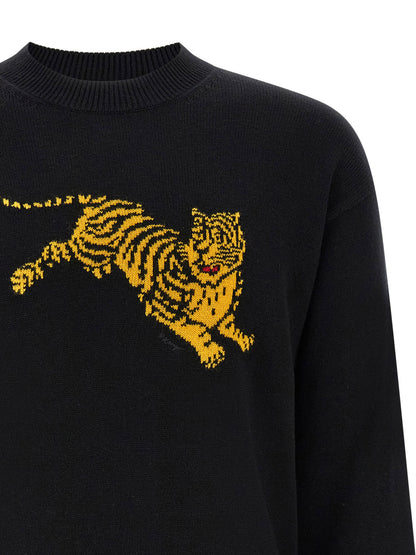 Kenzo Jumping Tiger Intarsia Sweater