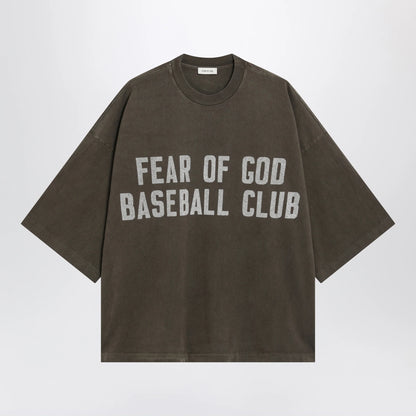 Fear of God Baseball Club heavy cotton jersey T-shirt in faded brown
