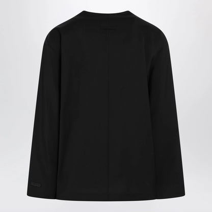Fear of God Black wool jacket with shawl collar