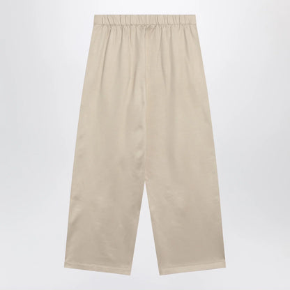 Max Mara Beige silk blend trousers