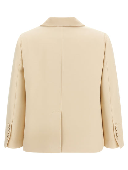 Fendi Silk Lapel Blazer