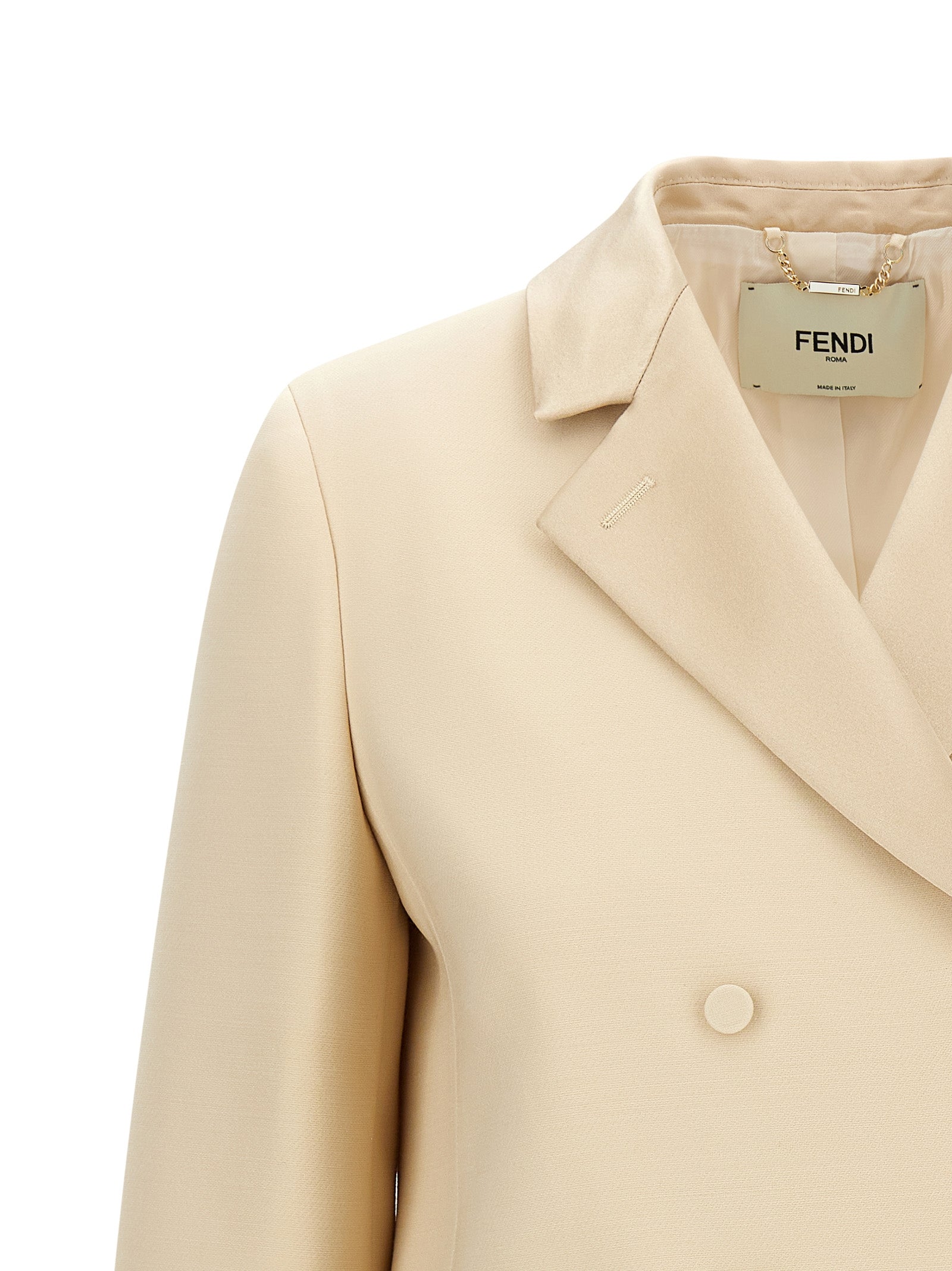 Fendi Silk Lapel Blazer