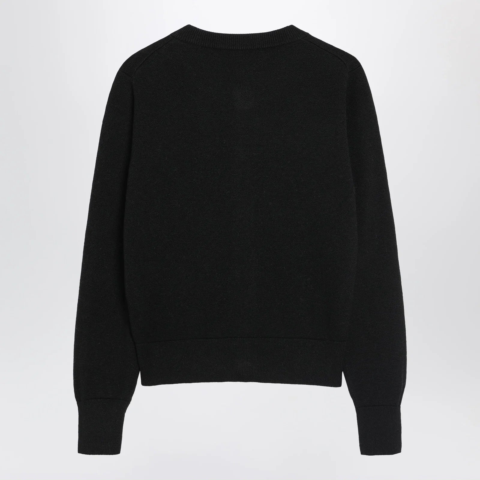 Ami Paris Ami De Coeur cardigan in black wool