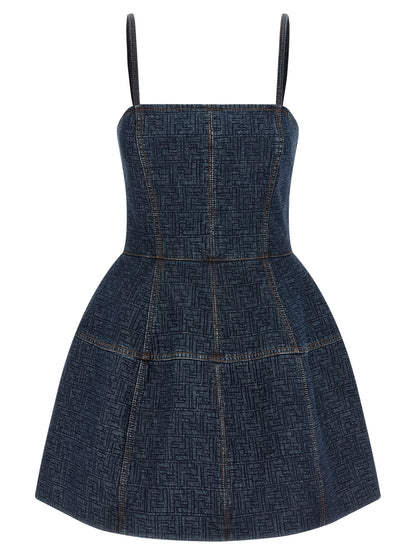 Fendi Ff Denim Dress