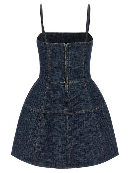 Fendi Ff Denim Dress