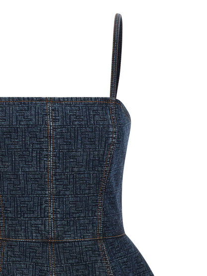 Fendi Ff Denim Dress