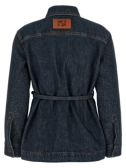 Fendi Ff Denim Jacket