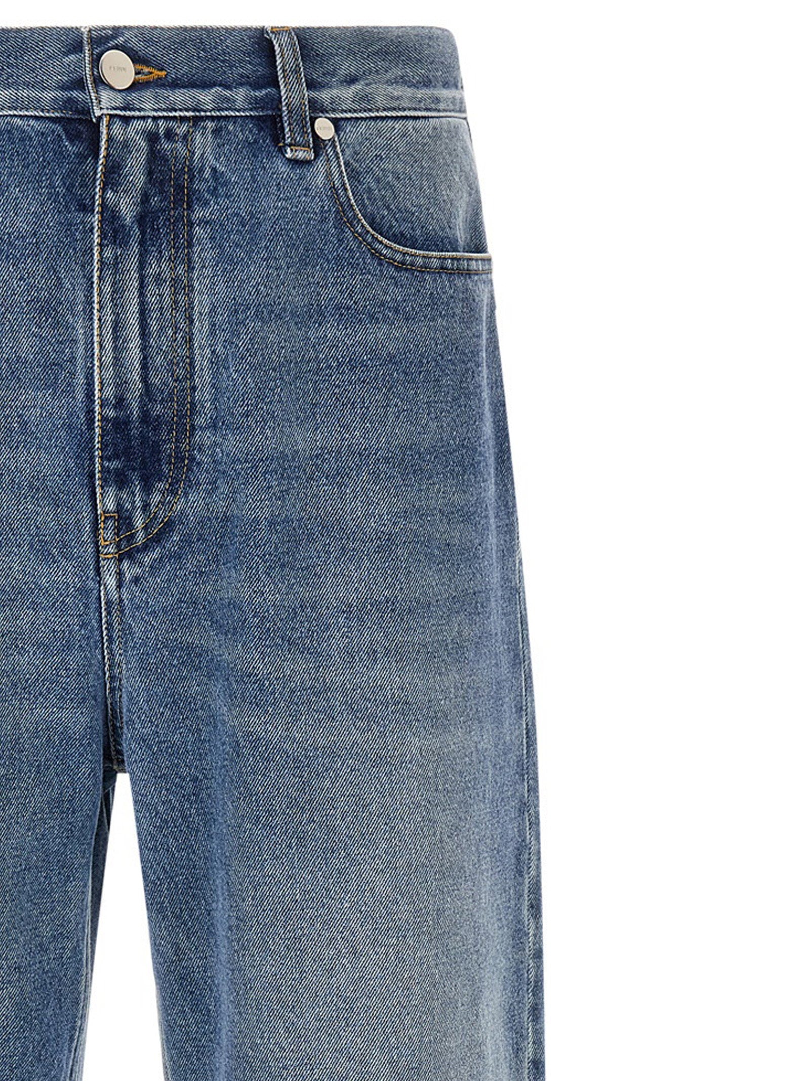 Fendi Ff Patch Jeans Saddlery