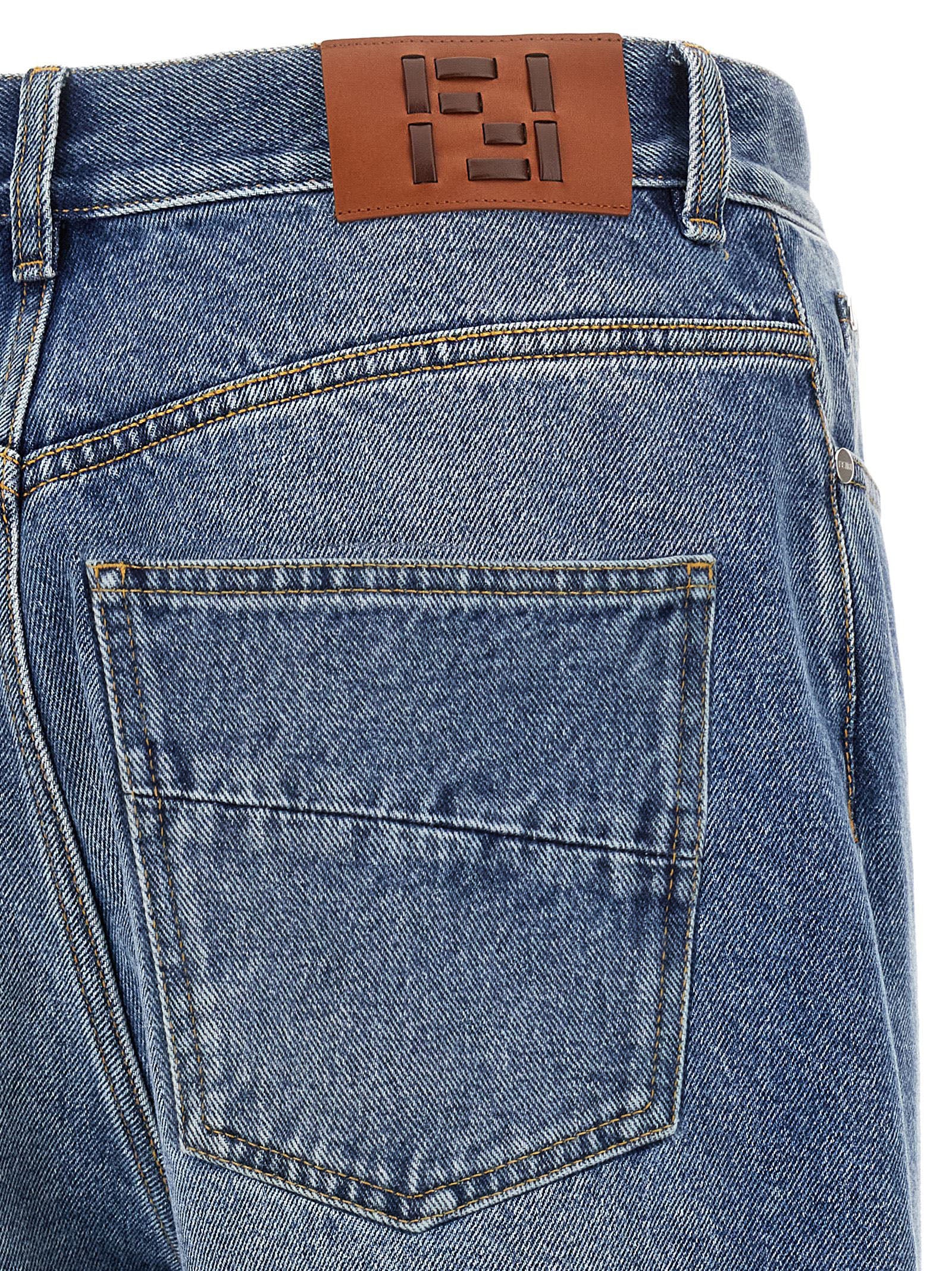 Fendi Ff Patch Jeans Saddlery