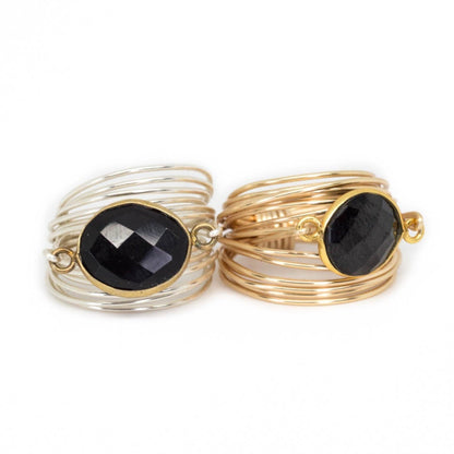 Torrey Ring with Black Onyx