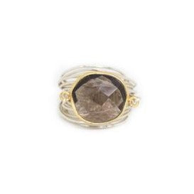 Torrey Ring with Smoky Quartz