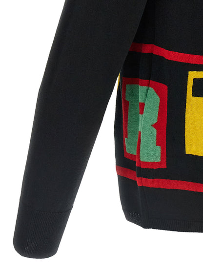 Comme Des Garcons Shirt Intarsia Sweater