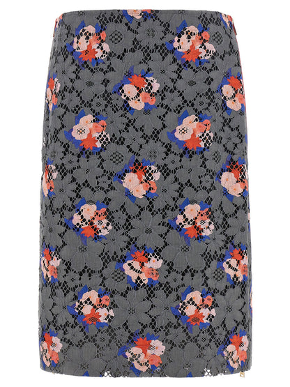 Fendi Bouquet Lace Skirt