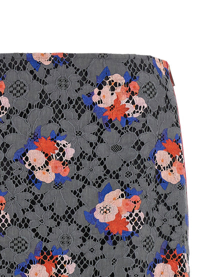 Fendi Bouquet Lace Skirt