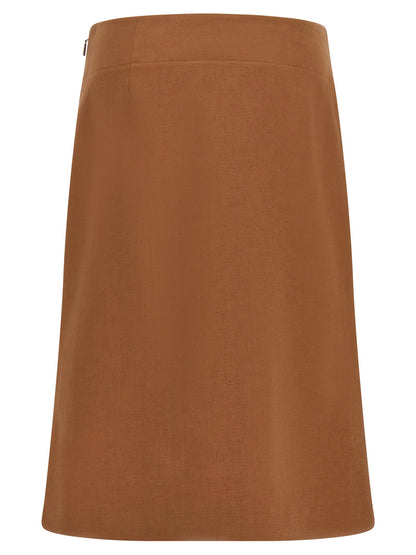 Fendi New Linen Skirt