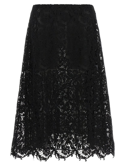 Fendi Macramé Lace Skirt