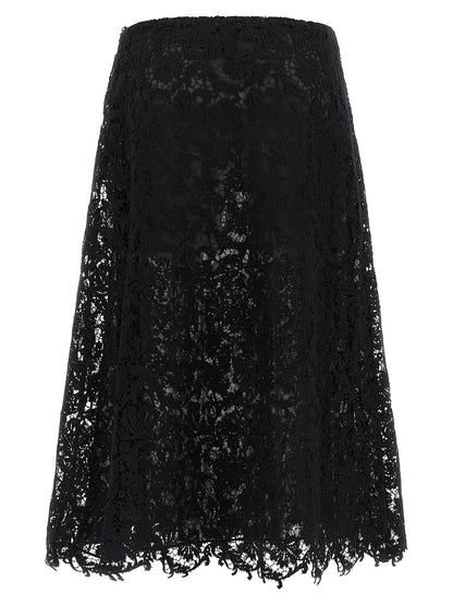 Fendi Macramé Lace Skirt