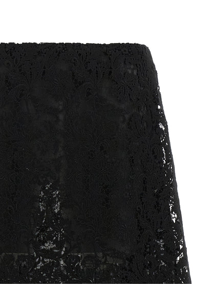 Fendi Macramé Lace Skirt