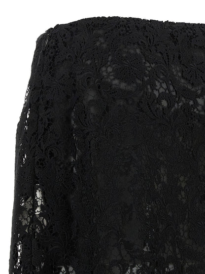 Fendi Macramé Lace Skirt