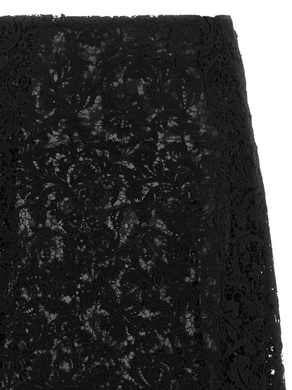 Fendi Macramé Lace Skirt