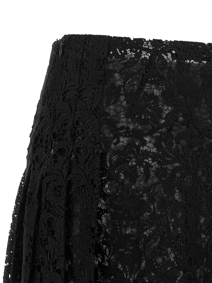 Fendi Macramé Lace Skirt
