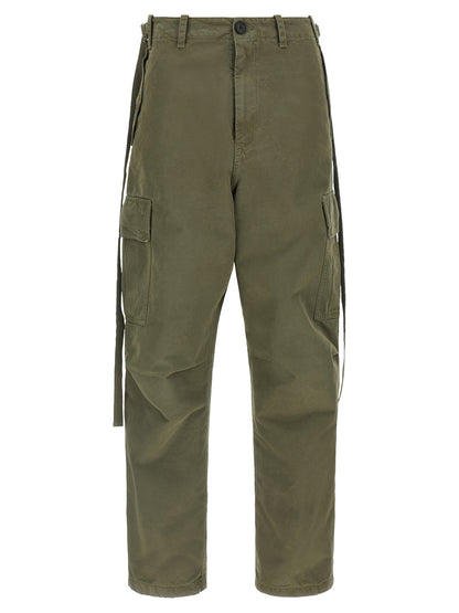 Fendi Double Stitch Embroidery Pants