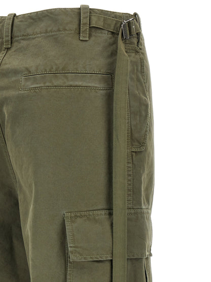 Fendi Double Stitch Embroidery Pants