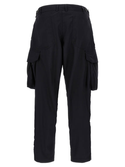 Comme Des Garcons Shirt Pinstriped Cargo Pants