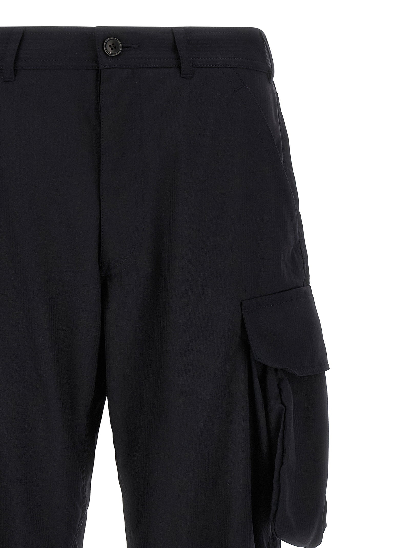 Comme Des Garcons Shirt Pinstriped Cargo Pants