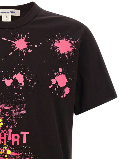 Comme Des Garcons Shirt Paint Splash T-shirt