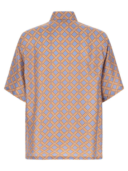 Fendi Net Print Silk Shirt