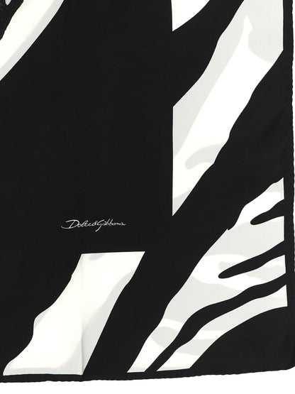 Dolce & Gabbana Zebra Print Scarf
