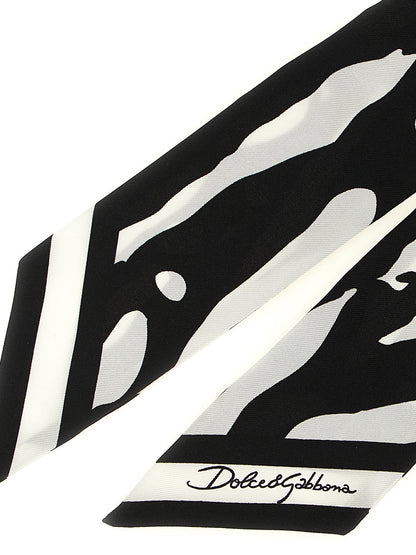 Dolce & Gabbana Zebra Print Scarf