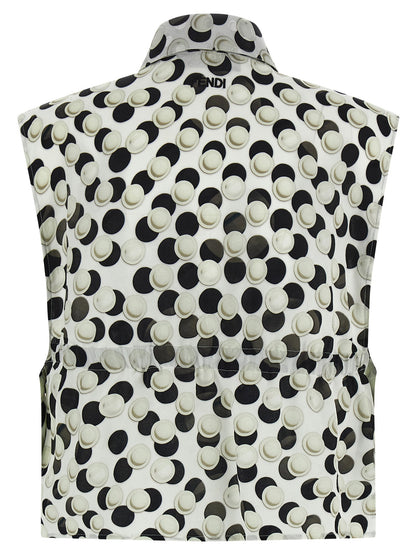 Fendi Polka Dot Crop Top