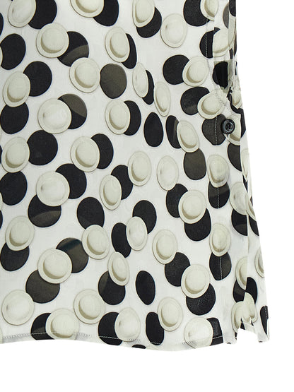 Fendi Polka Dot Crop Top