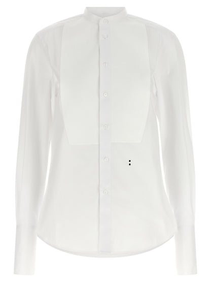 Fendi Poplin Shirt With Plastron Piqué