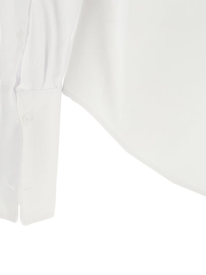 Fendi Poplin Shirt With Plastron Piqué
