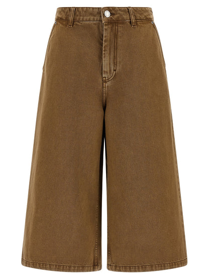 Ami Paris Denim Bermuda Shorts